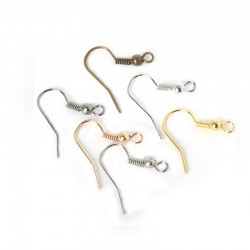 Metal earring hooks - 20 * 22mm - 200 piecesEarrings