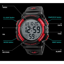 RelojesSKMEI - reloj electrónico deportivo - resistente al agua