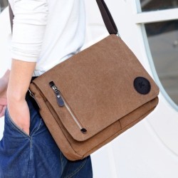 Rectangular shoulder canvas bagBags