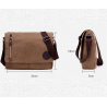 Rectangular shoulder canvas bagBags