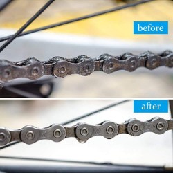 ReparaciónKit de limpieza de cadena de bicicleta - con cepillos de limpieza