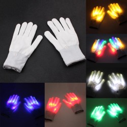 PartyGuantes de esqueleto resplandecientes - LED