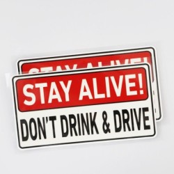 PegatinasPegatina de advertencia - ¡Mantente vivo! No beba y conduzca