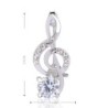 Crystal musical note broochBrooches