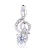 Crystal musical note broochBrooches