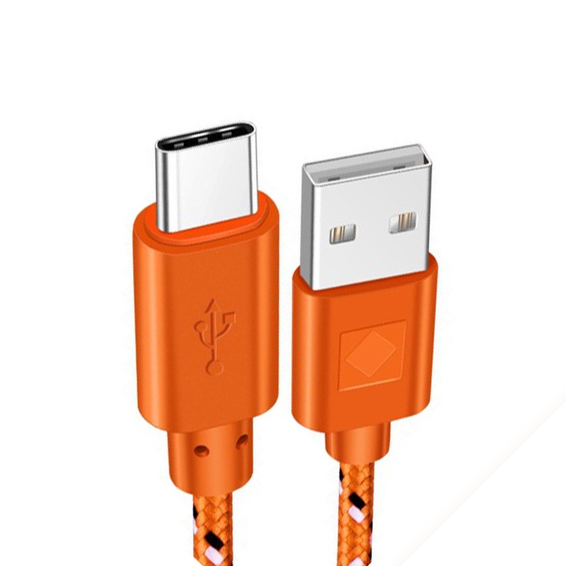 CablesCable trenzado de nailon - datos/sincronización/carga rápida - USB tipo C