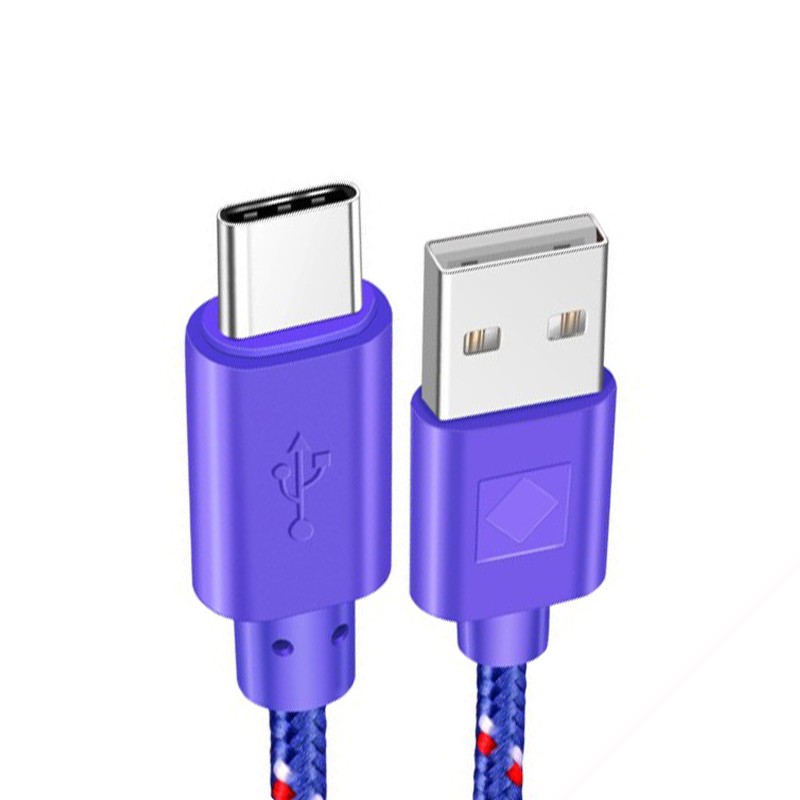 CablesCable trenzado de nailon - datos/sincronización/carga rápida - USB tipo C