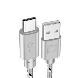 CablesCable trenzado de nailon - datos/sincronización/carga rápida - USB tipo C