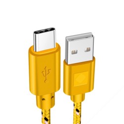 CablesCable trenzado de nailon - datos/sincronización/carga rápida - USB tipo C