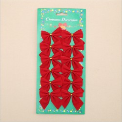 NavidadLazos decorativos para árboles de Navidad - 12 piezas