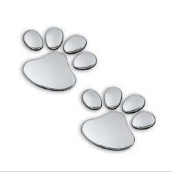 PegatinasHuella animal 3D - pegatina para coche