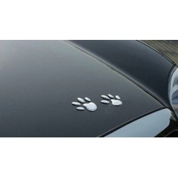 PegatinasHuella animal 3D - pegatina para coche