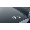 PegatinasHuella animal 3D - pegatina para coche