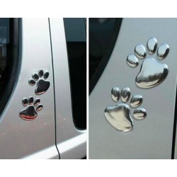 3D animal foot print - car stickerStickers