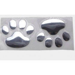 PegatinasHuella animal 3D - pegatina para coche
