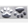 PegatinasHuella animal 3D - pegatina para coche