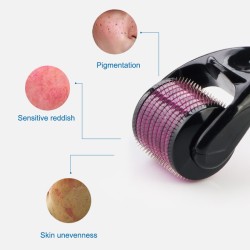 PielDerma roller - microneedling - aguja de titanio - para rostro / cuello
