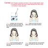 PielDerma roller - microneedling - aguja de titanio - para rostro / cuello