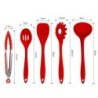 Silicone kitchen utensils - non-stick - 10 piecesCutlery