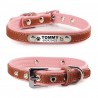 Collares & correasCollar para perros / gatos - Placa de identificación - personalizado - grabado - cuero