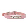 Collares & correasCollar para perros / gatos - Placa de identificación - personalizado - grabado - cuero