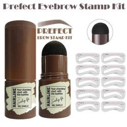 OjosSello de cejas de colores - con plantillas - kit de modelado profesional