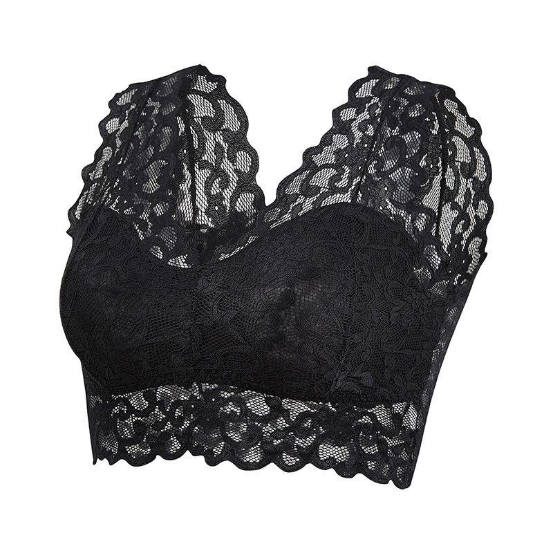 LenceríaSujetador sexy de encaje - top corto - con push up - sin aros
