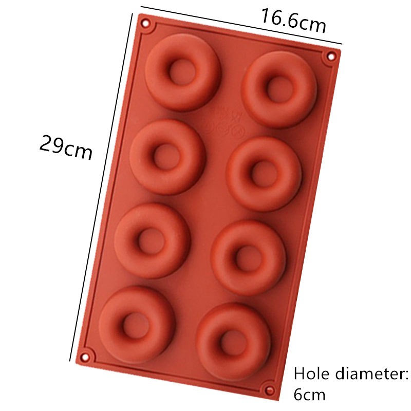 Utensilios para hornearMolde de donut de silicona - bandeja para hornear antiadherente