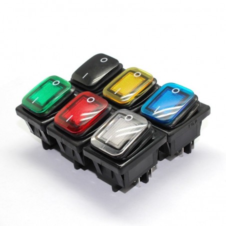 4 Pin DPST - T85 - car / boat toggle - rocker switch with LED - waterproofSwitches