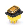 InterruptoresDPST de 4 pines - T85 - palanca de coche / barco - interruptor basculante con LED - resistente al agua