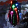 Glowing hair - hairpin with colorful luminous LED stringsWigs