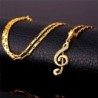 CollarColgante nota musical / cristales - con collar