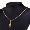 CollarColgante nota musical / cristales - con collar