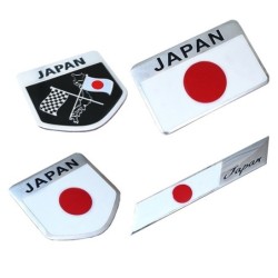 PegatinasAdhesivo de aluminio para coche - emblema - bandera de Japón