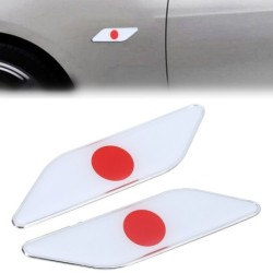 Metal car sticker - Japan flag - 2 piecesStickers