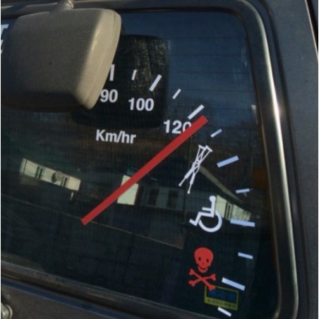 PegatinasVelocímetro - pegatina de vinilo para coche