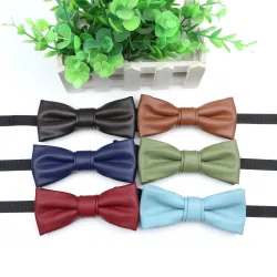 Pajaritas y corbatasPajarita de cuero elegante