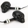 Luces de giroLuces intermitentes para motocicleta - calavera negra - LED - luz ámbar - 12V - 2 piezas