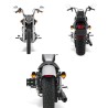 Luces de giroLuces intermitentes para motocicleta - calavera negra - LED - luz ámbar - 12V - 2 piezas