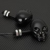 Luces de giroLuces intermitentes para motocicleta - calavera negra - LED - luz ámbar - 12V - 2 piezas