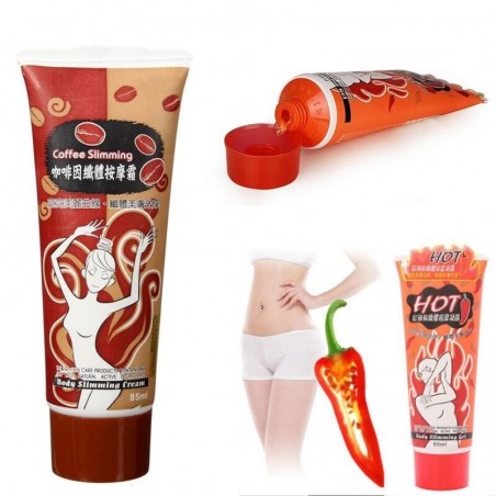 MasajeChile picante / cafeína - gel adelgazante / anticelulítico / quemagrasas - crema - 85 ml - 2 piezas