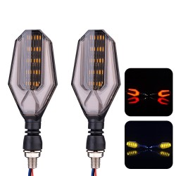Luces de giroLuces LED de señal de giro para motocicleta - indicadores súper brillantes - 12V - 2 piezas
