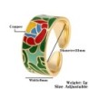 Colorful open ring - flowers design - Bohemian styleRings