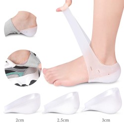 PiesPlantillas para zapatos con aumento de altura - almohadillas de gel de silicona - plantilla calcetín - protección del tal...