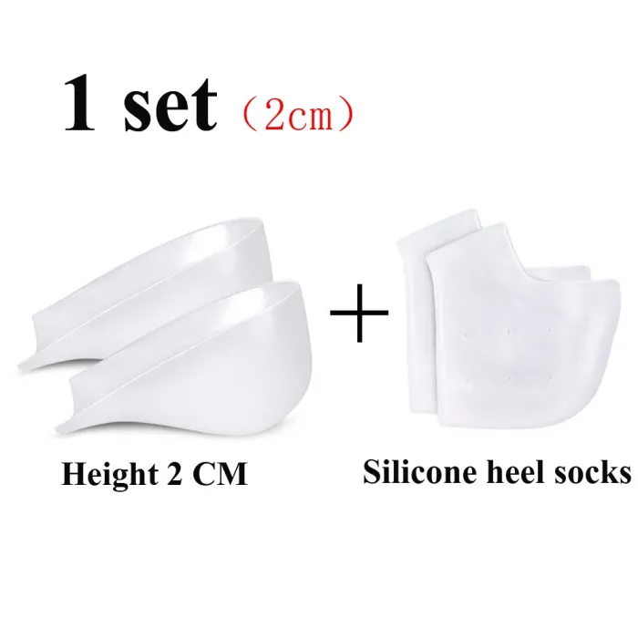 PiesPlantillas para zapatos con aumento de altura - almohadillas de gel de silicona - plantilla calcetín - protección del tal...