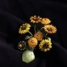 BrochesJarrón con girasoles - broche retro