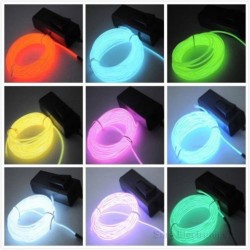 Flexible neon LED light - 3m wire - battery poweredHalloween & Party