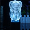 Iluminación de escenarios y eventosLámpara LED 3D Tooth RGB - USB - luz táctil