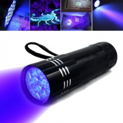 LinternasMini linterna UV - resistente al agua - 9 LED