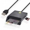 AccesoriosUTHAI - Lector de tarjetas inteligentes - para tarjeta bancaria / SIM / IC / ID / EMV / SD / TF / MMC / USB - ISO /...